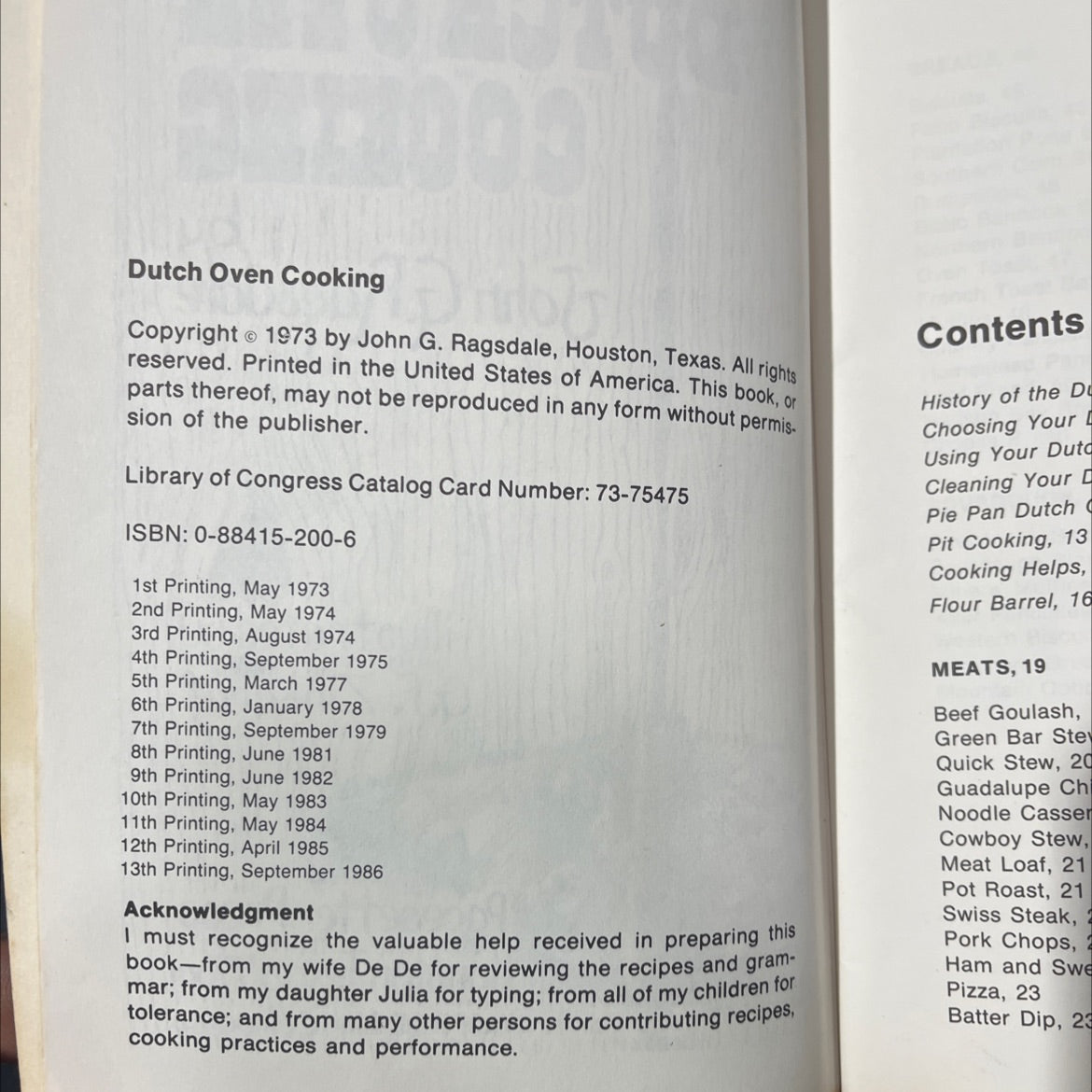 dutch oven cooking book, by John G. Ragsdale, 1986 Paperback image 3