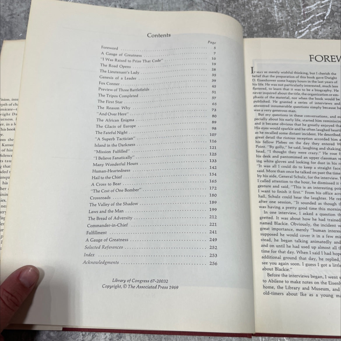 dwight d. eisenhower a gauge of greatness book, by relman morin, 1969 Hardcover image 3