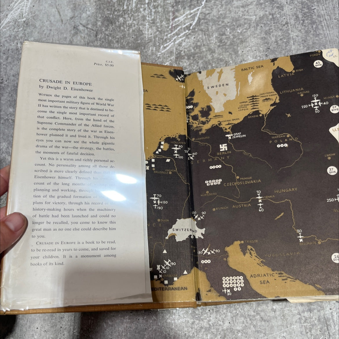 dwight d. eisenhower crusade in europe book, by dwight d. eisenhower, 1948 Hardcover image 4