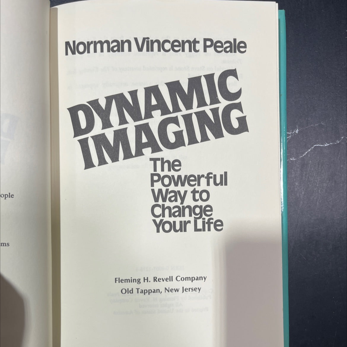 dynamic imaging the powerful way to change your life book, by Norman Vincent Peale, 1982 Hardcover image 2
