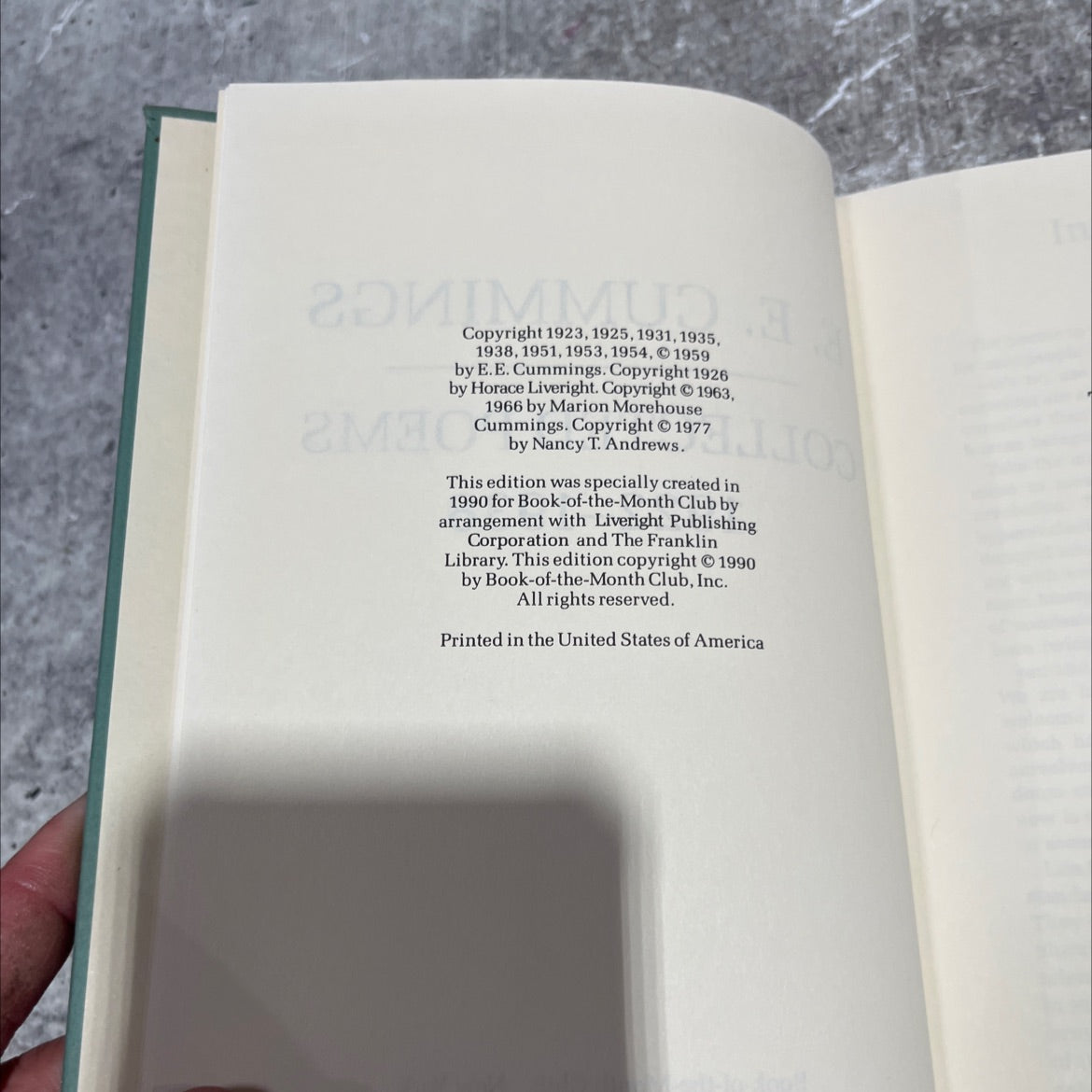 e. e. cummings collected poems 1922-1938 book, by e. e. cummings, 1990 Hardcover image 3