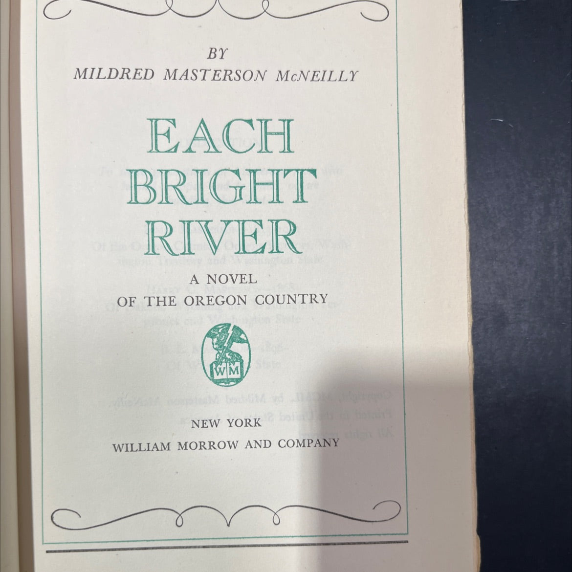 each bright river book, by mildred masterson mcneilly, 1951 Hardcover image 2