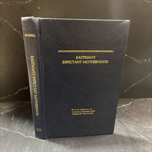 eastman's expectant motherhood book, by keith p. russell, m.d., 1983 Leather image 1