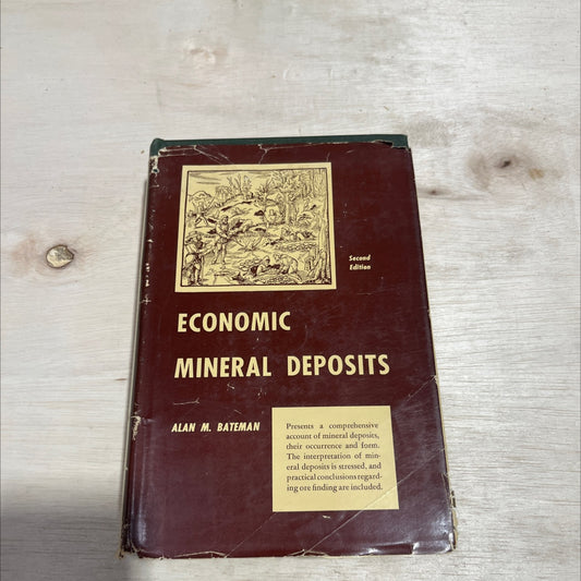 economic mineral deposits book, by alan m. bateman, 1950 Hardcover image 1