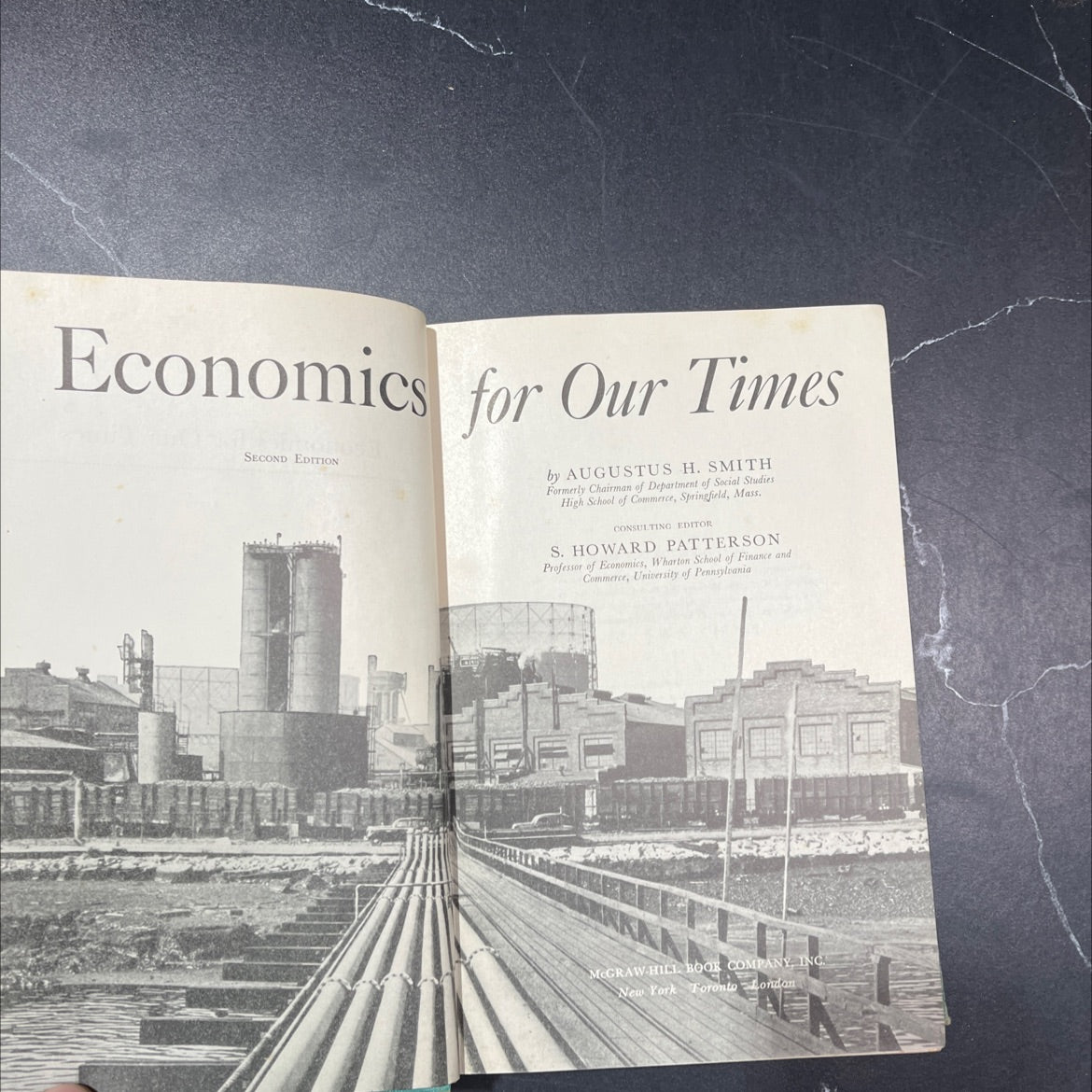 economics for our times book, by augustus h. smith, 1950 Hardcover image 2