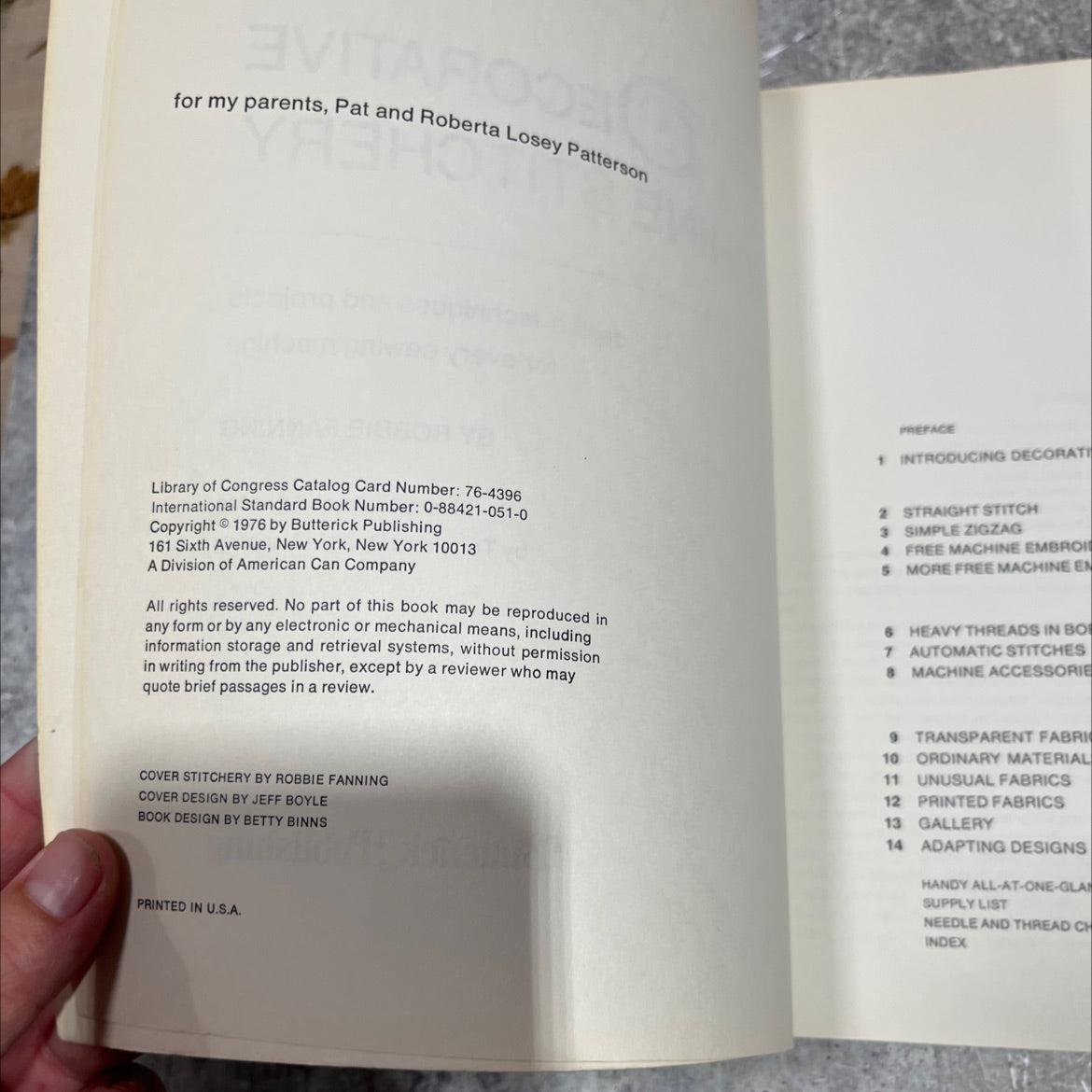 ecorative machine stitchery design, techniques and projects for every sewing machine book, by robbie fanning, 1976 image 3