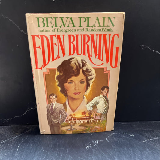 eden burning book, by belva plain, 1982 Hardcover image 1
