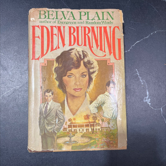 eden burning book, by belva plain, 1982 Hardcover image 1