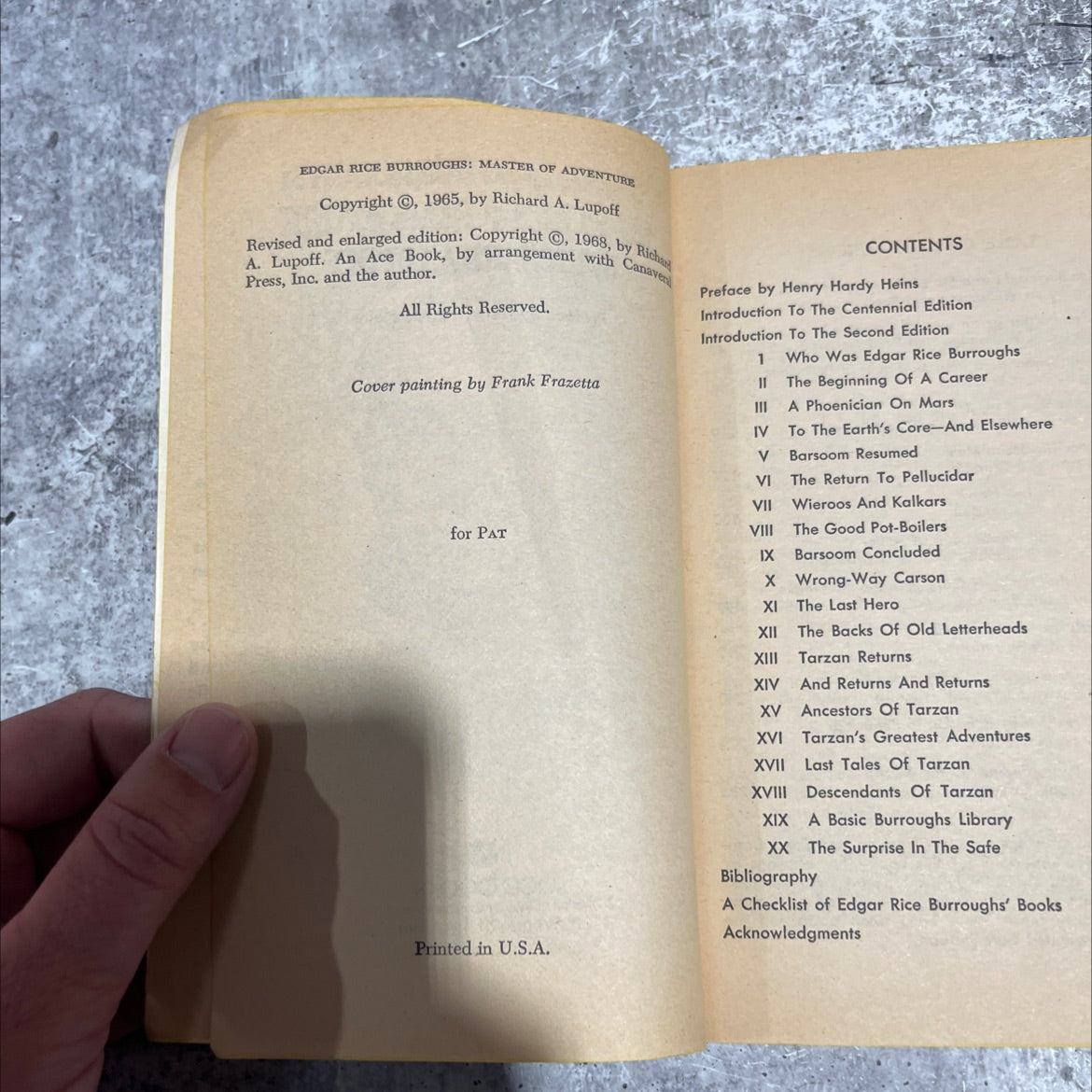 edgar rice burroughs: master of adventure book, by richard a. lupoff, 1968 Paperback image 3