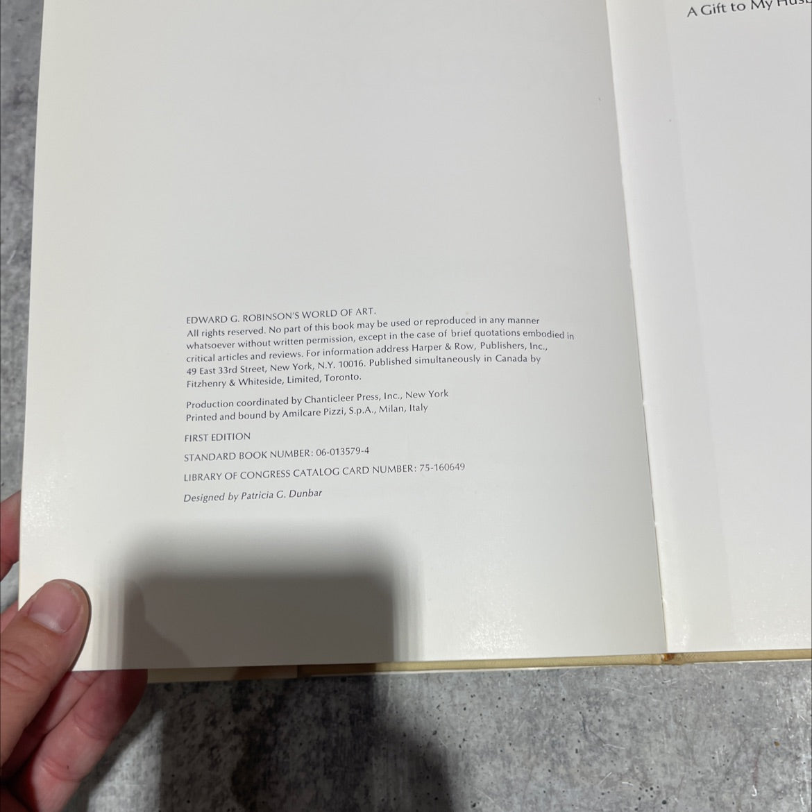 edward g. robinson's world of art book, by jane robinson, 1975 Hardcover image 3