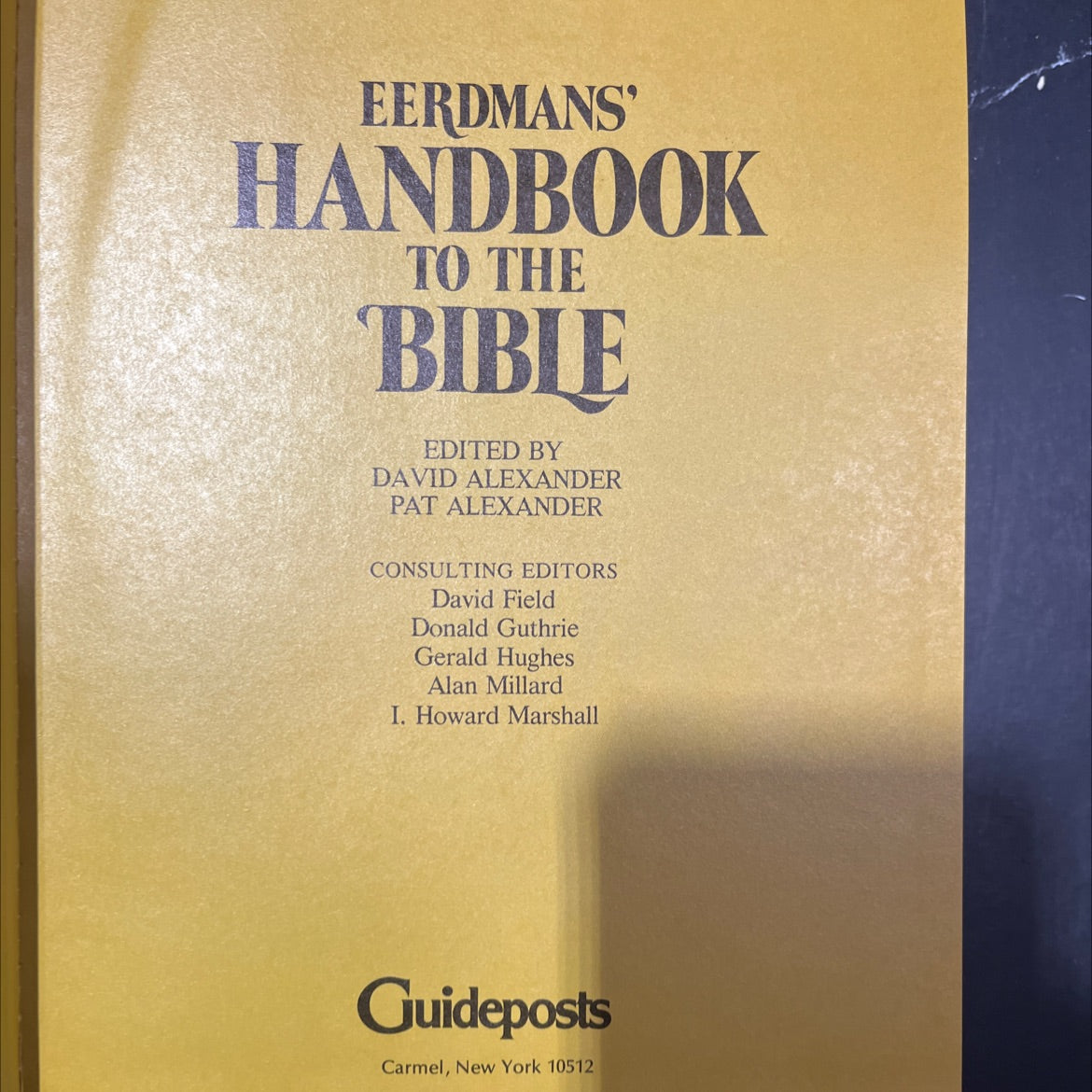 eerdmans' handbook to the bible book, by David Alexander, Pat Alexander, 1973 Hardcover image 2