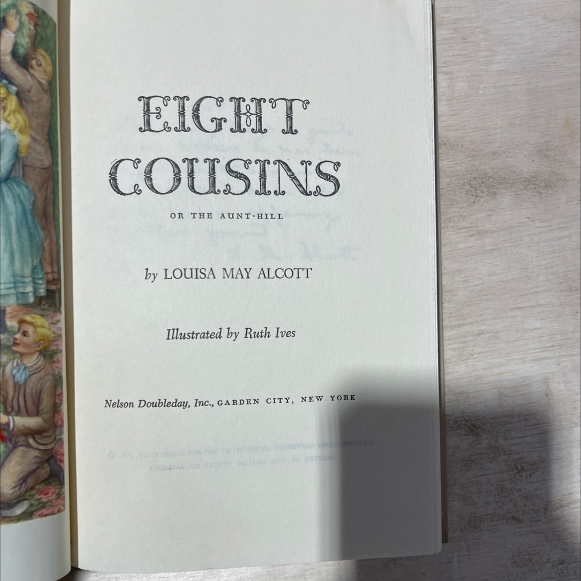 eight cousins or the aunt-hill book, by louisa may alcott, 1958 Hardcover, Vintage image 2