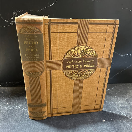 eighteenth century poetry & prose book, by OPMA 021378, Louis I. Bredvold, Alan D. McKillop, Lois Whitney, 1939 image 1