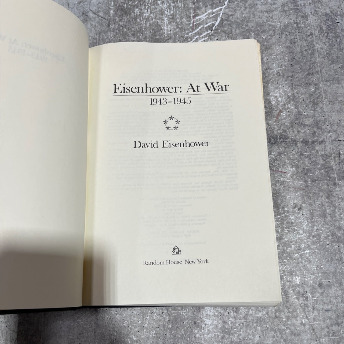 eisenhower at war 1943-1945 book, by david eisenhower, 1986 Hardcover image 2