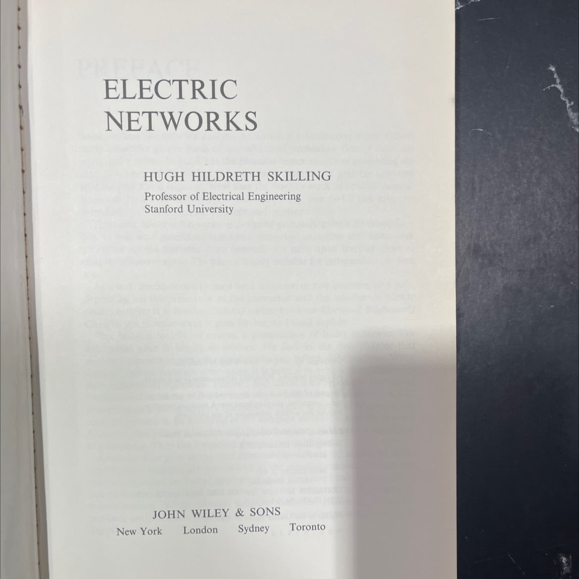 electric networks book, by hugh hildreth skilling, 1974 Hardcover image 2