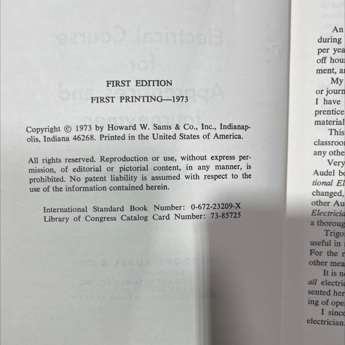 electrical course for apprentices and journeymen book, by roland e. palmquist, 1973 Hardcover image 3