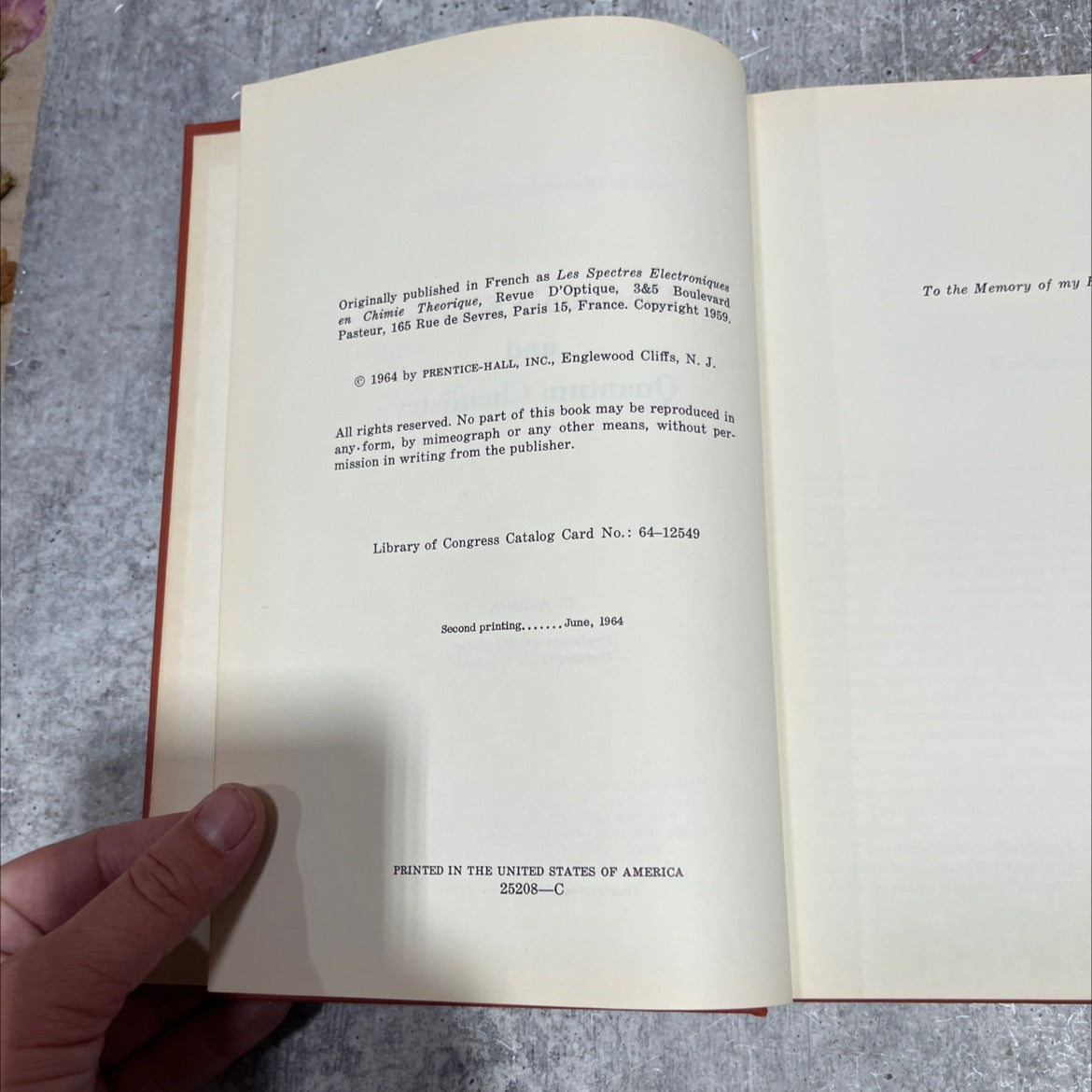 electronic spectra and quantum chemistry book, by c. sandorfy, 1964 Hardcover image 3