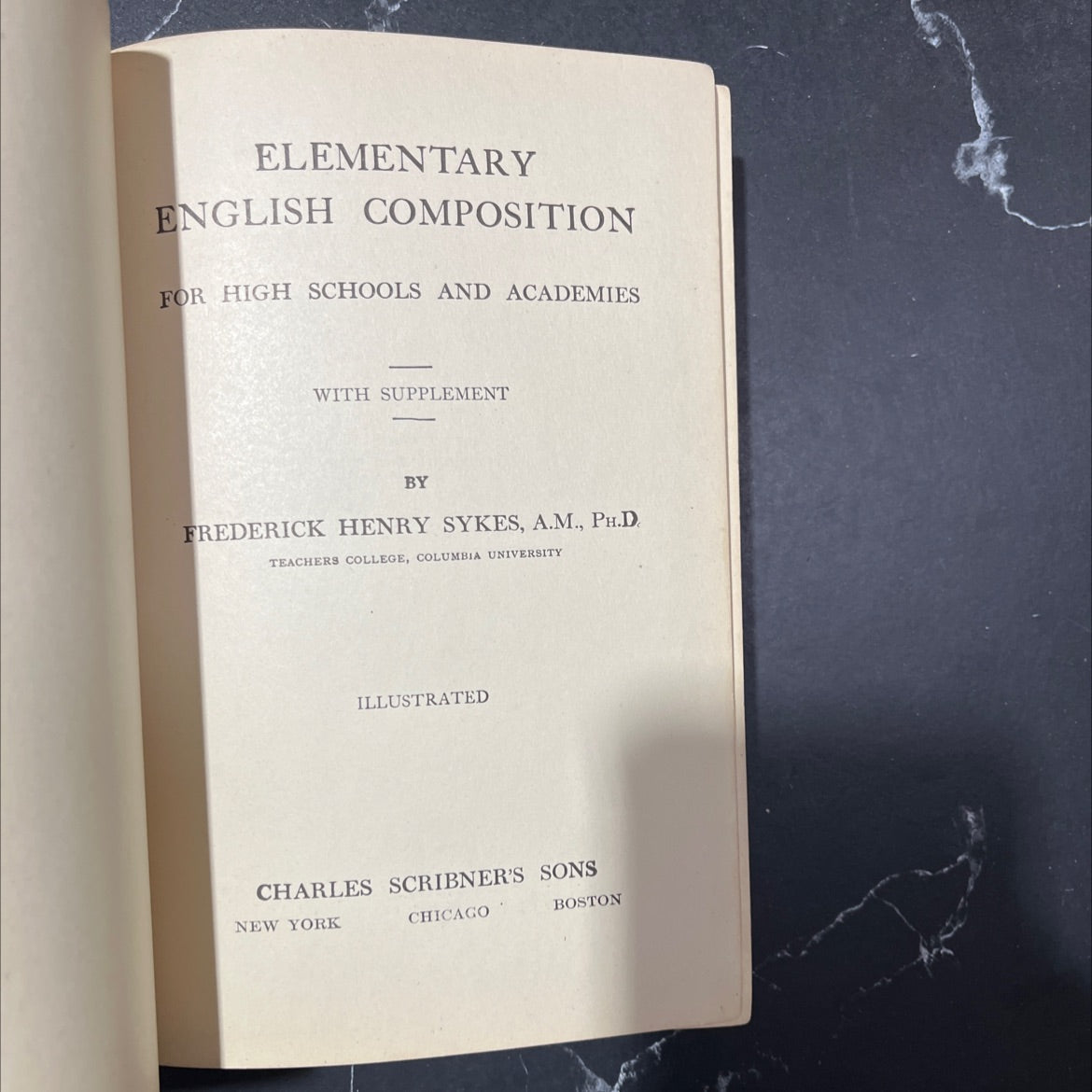 elementary english composition for high schools and academies with supplement book, by frederick henry sykes, 1905 image 2