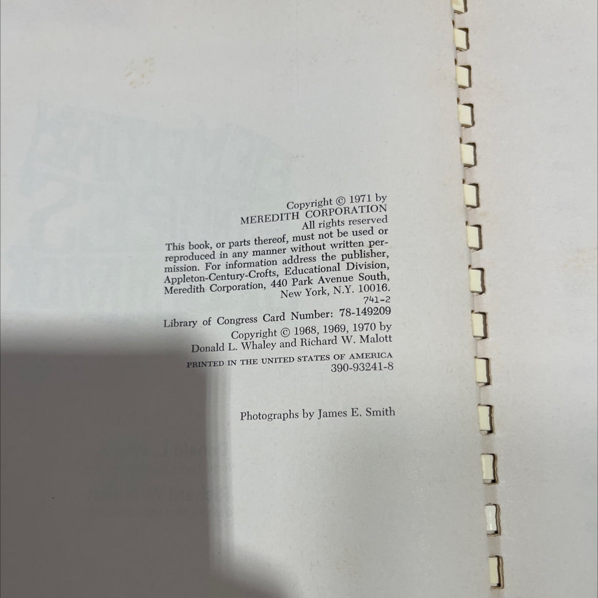 elementary ricles of behimor book, by Donald L. Whaley, Richard W. Malott, 1971 Paperback image 3