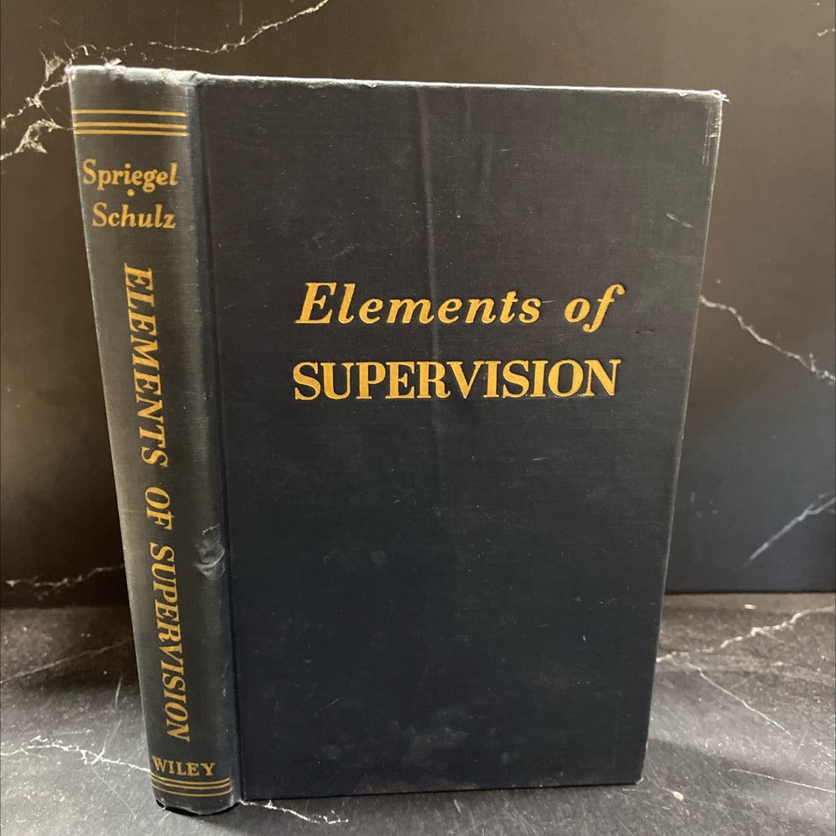 elements of supervision book, by william r. spriegel, edward schulz, 1942 Hardcover image 1