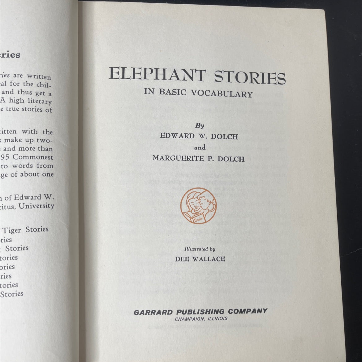elephant stories in basic vocabulary book, by edward w. dolch, marguerite p. dolch, 1956 Hardcover, Vintage image 2