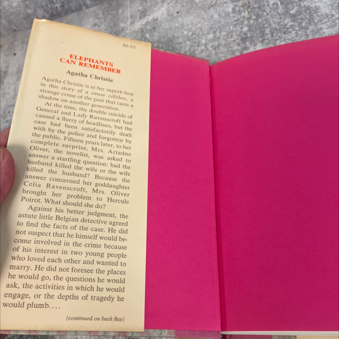 elephants can remember book, by agatha christie, 1972 Hardcover image 4