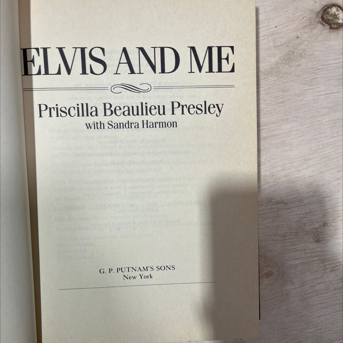 elvis and me book, by Priscilla Beaulieu Presley with Sandra Harmon, 1985 Hardcover, Vintage image 2