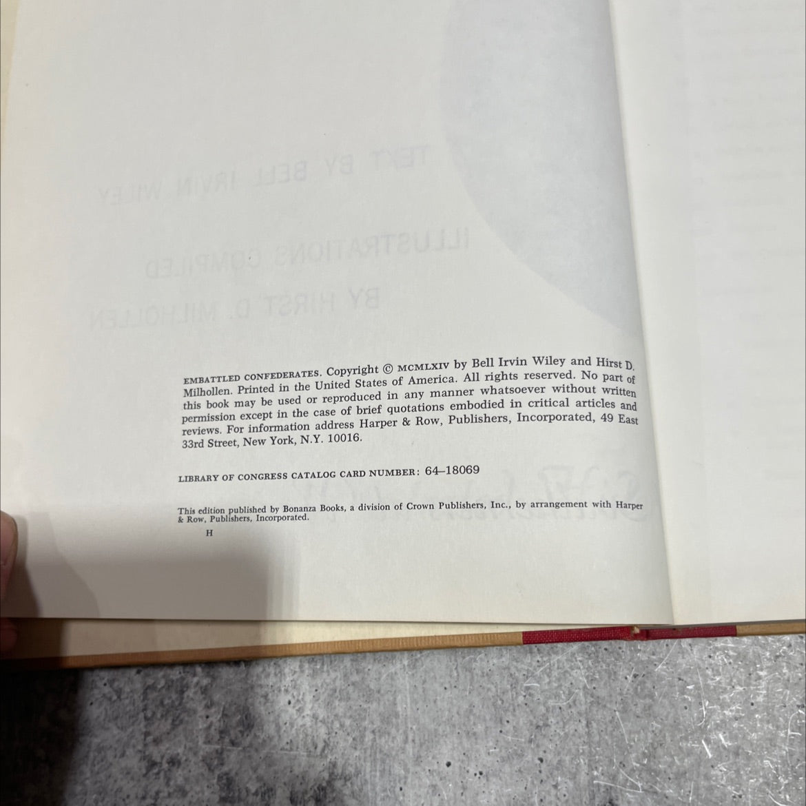 embattled confederates book, by bell irvin wiley, 1964 Hardcover image 3