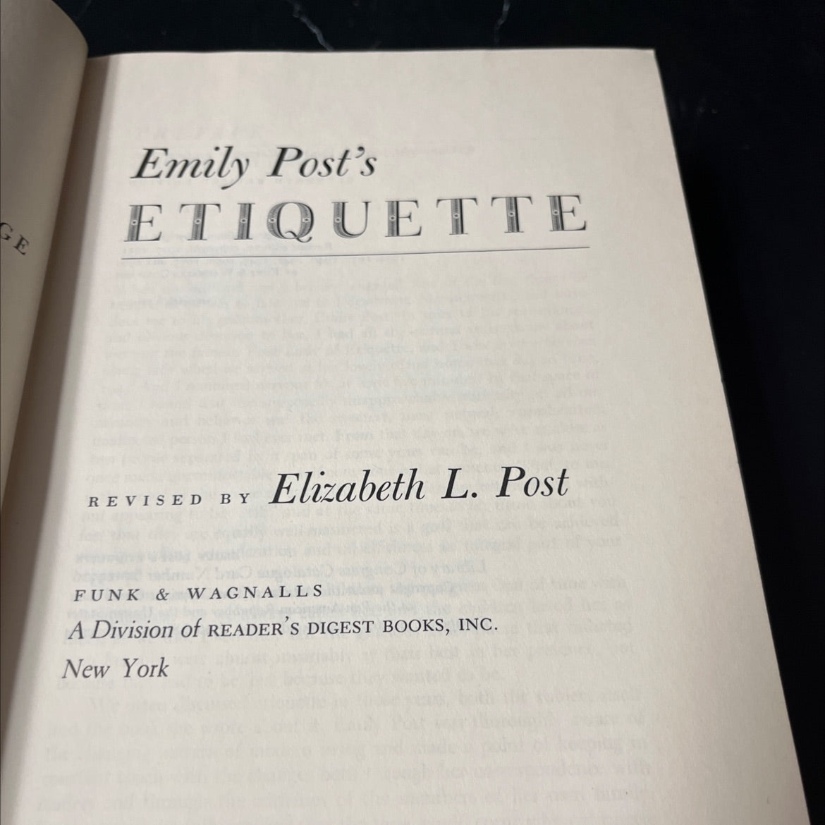 emily post's etiquette book, by elizabeth l. post, 1965 Hardcover image 2