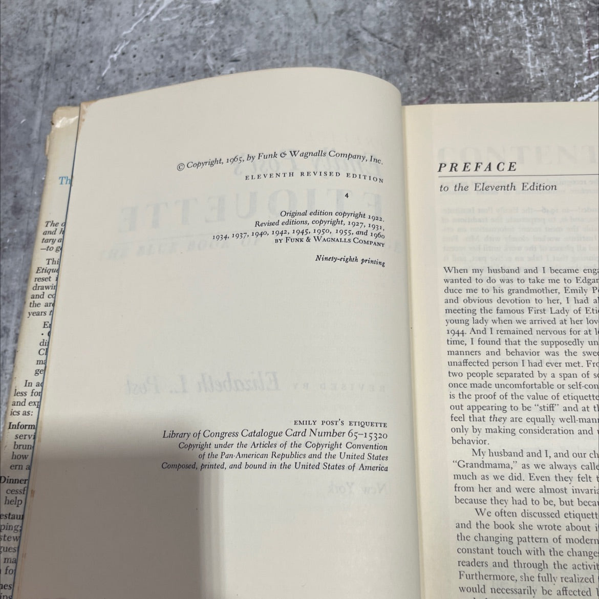 emily post's etiquette book, by elizabeth l. post, 1965 Hardcover image 3