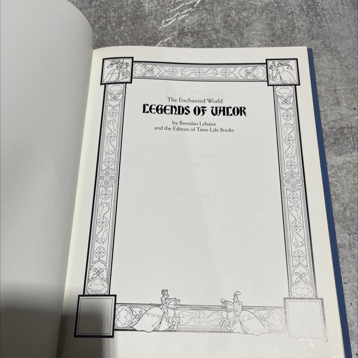enchanted world legends of valor book, by Brendan Lehane, 1989 Hardcover image 2