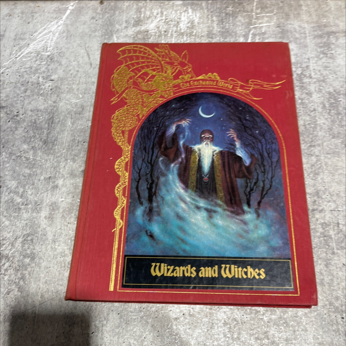 enchanted world wizards and witches book, by Brendan Lehane, unknown Hardcover image 1