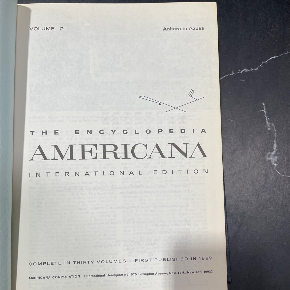 encyclopedia americana volume 2 book, by unknown, 1973 Hardcover
