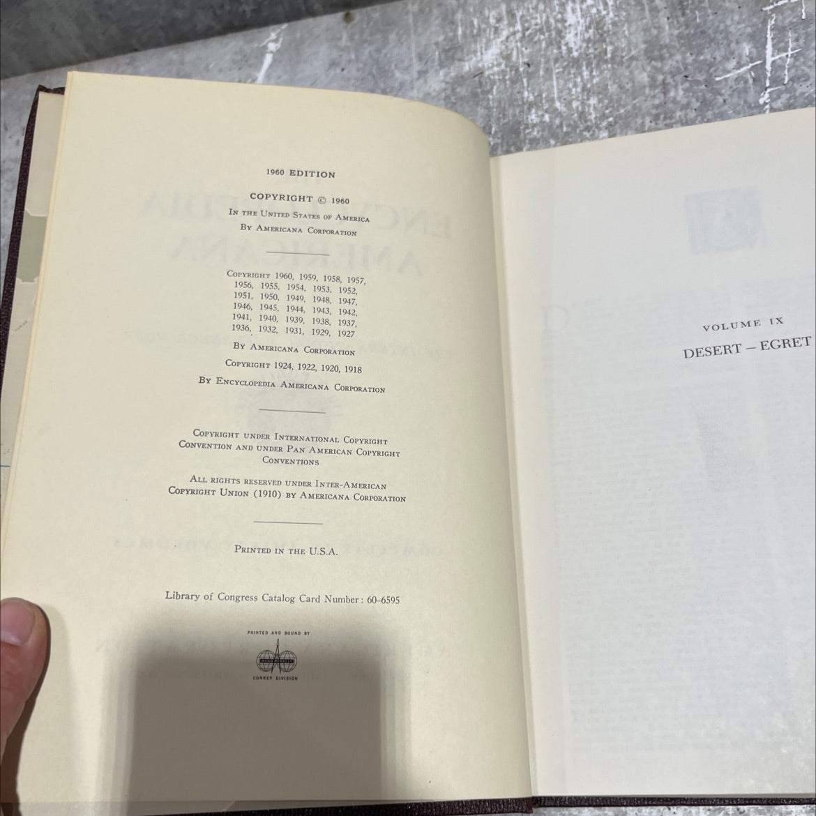 encyclopedia americana book, by unknown, 1960 Hardcover image 3