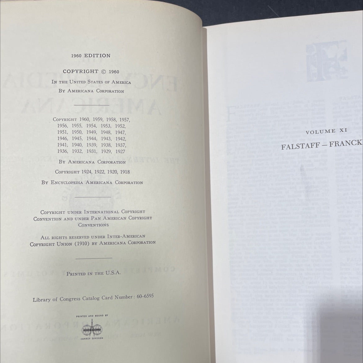 encyclopedia americana book, by unknown, 1960 Hardcover image 3