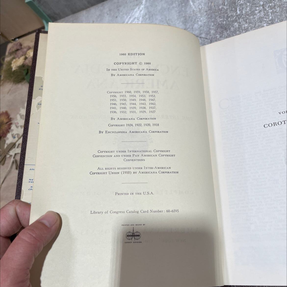 encyclopedia americana book, by unknown, 1960 Hardcover image 3