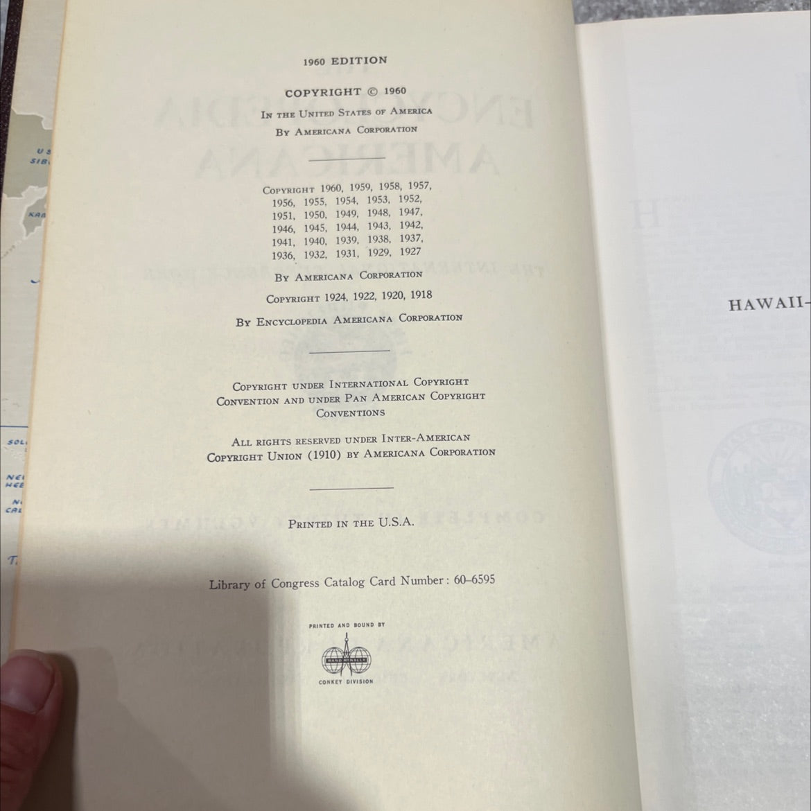 encyclopedia americana book, by americana corporation, 1960 Hardcover image 3