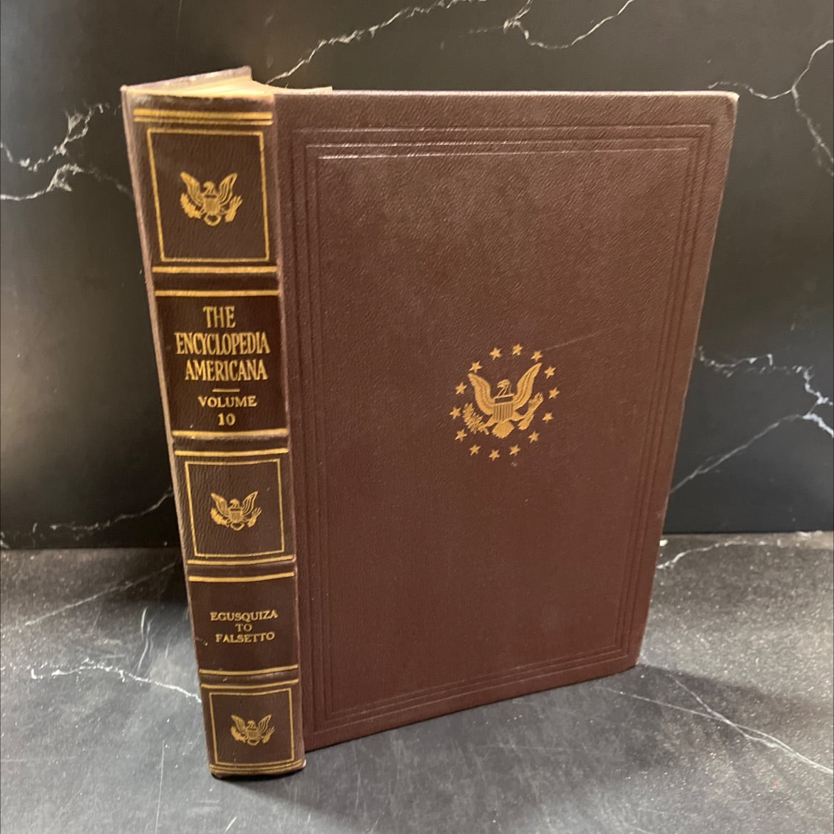 encyclopedia americana book, by unknown, 1960 Leather image 1