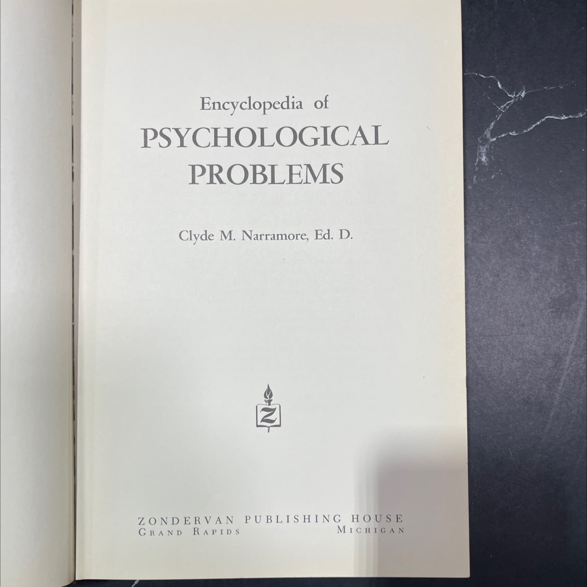 encyclopedia of psychological problems book, by Clyde M. Narramore, 1966 Hardcover image 2