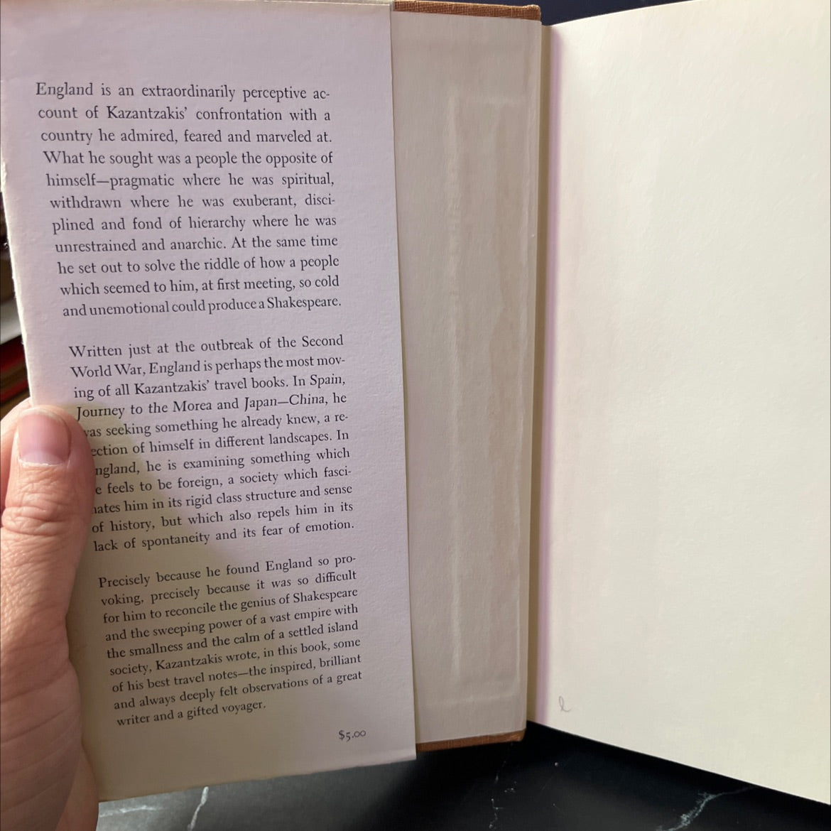 england book, by nikos kazantzakis, 1965 Hardcover image 4