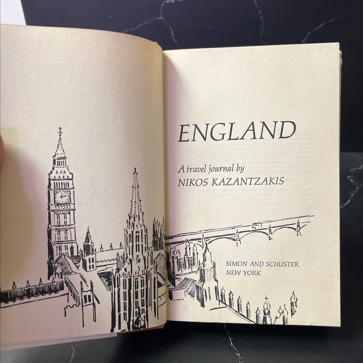 england book, by nikos kazantzakis, 1965 Hardcover image 2