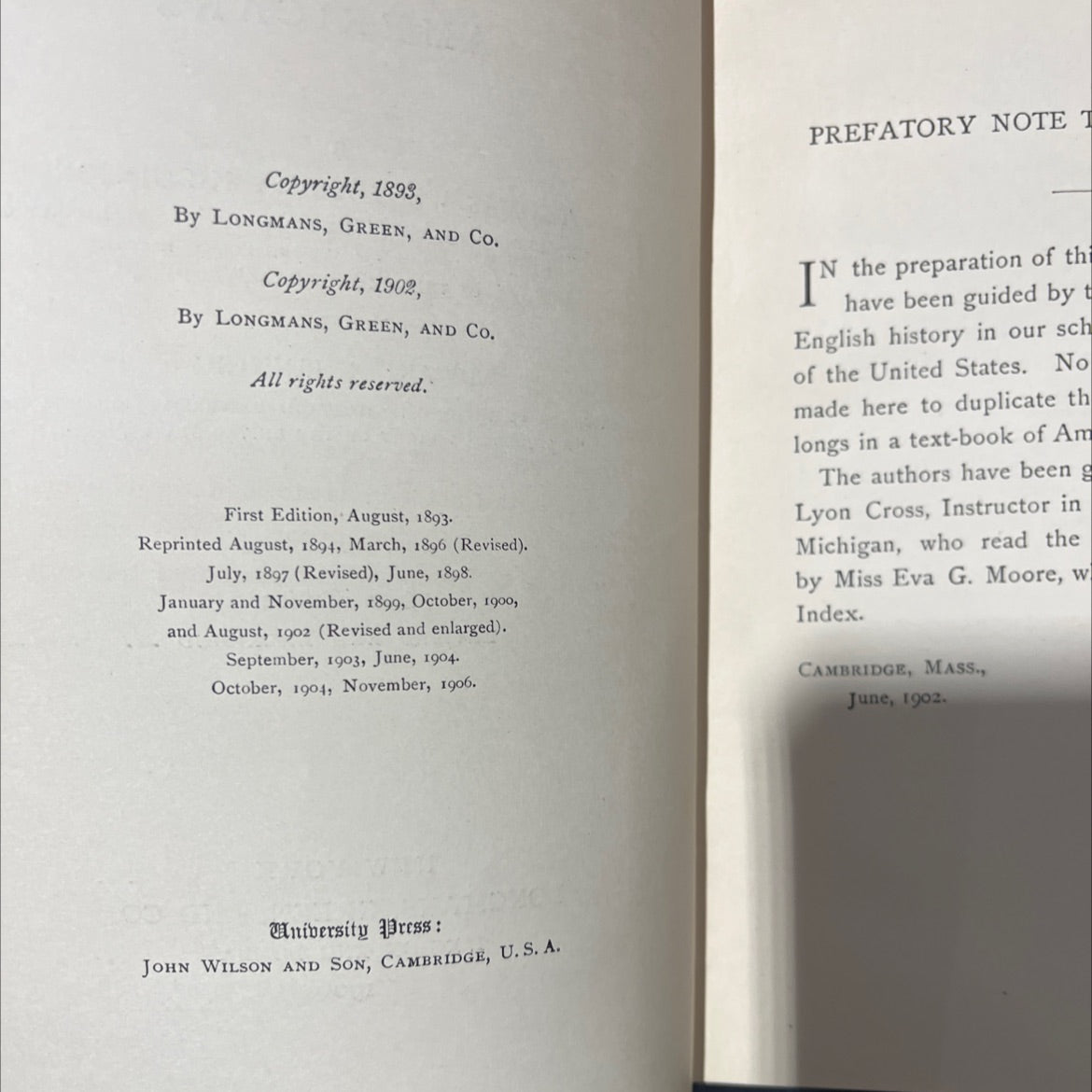 english history for americans book, by thomas wentworth higginson, edward channing, 1906 Hardcover image 3