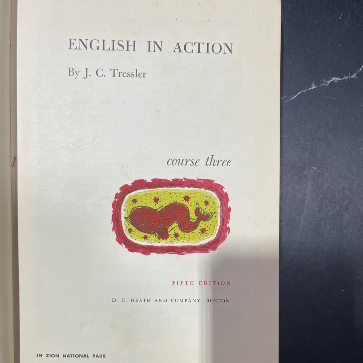 english in action book, by j. c. tressler, 1950 Hardcover image 2