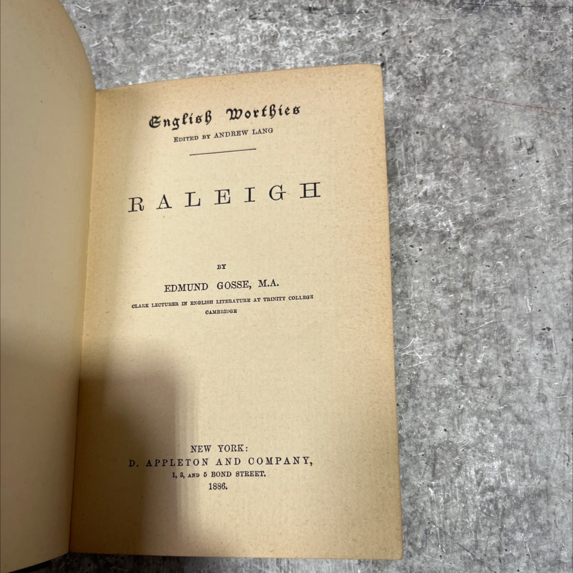 english worthies book, by edmund gosse, 1886 Hardcover image 2