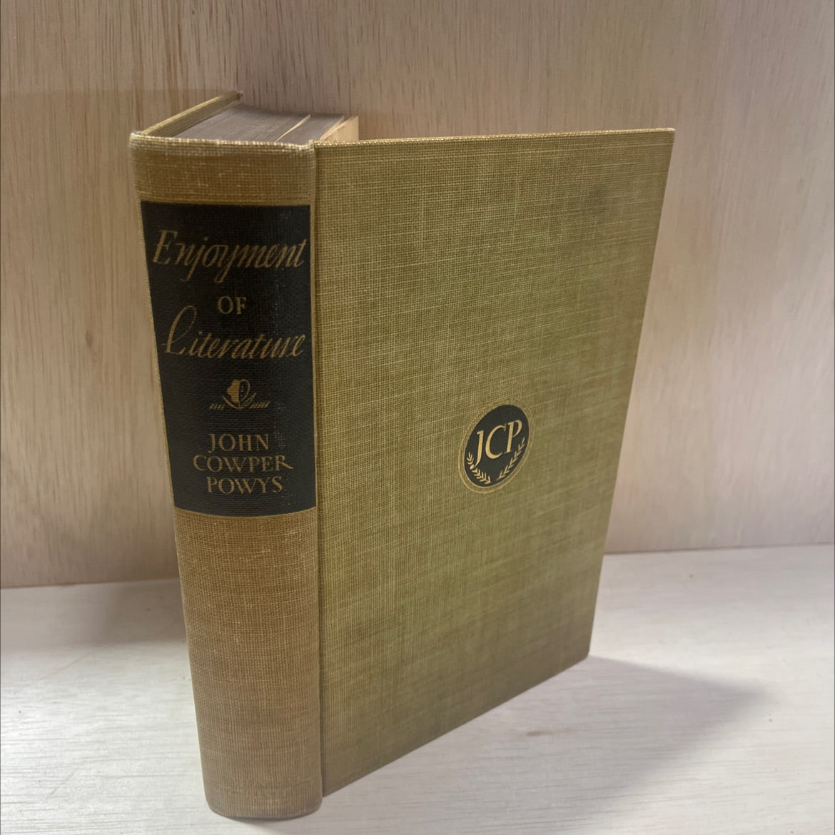 enjoyment of literature book, by john cowper powys, 1938 Hardcover, Antique image 1