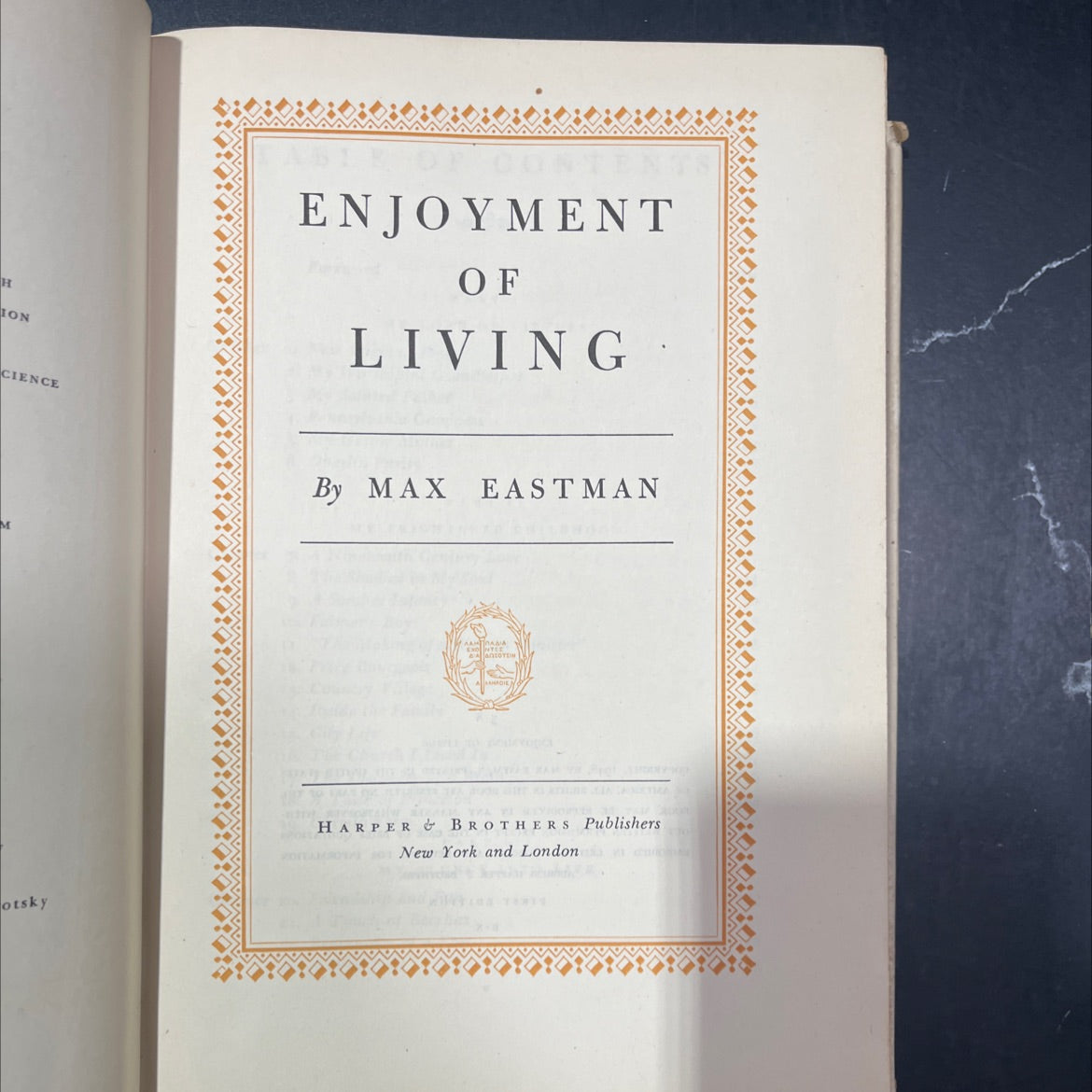 enjoyment of living book, by max eastman, 1948 Hardcover image 2