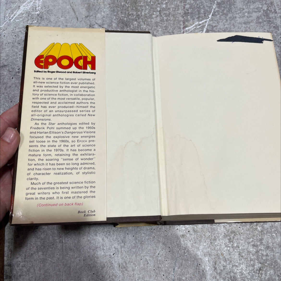 epoch book, by robert silverberg, roger elwood, 1975 Hardcover image 4