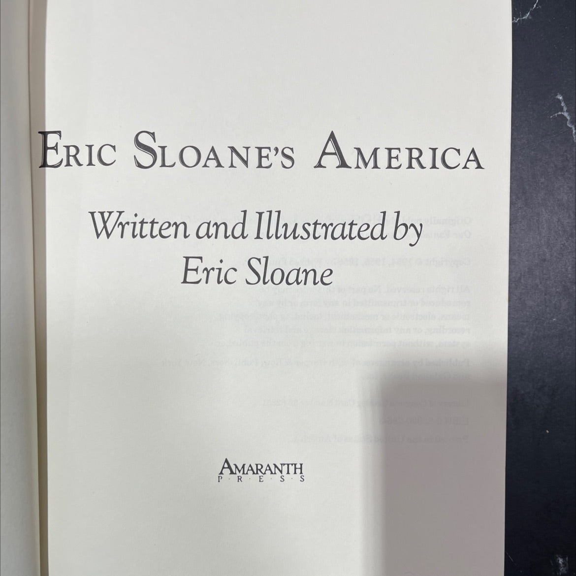eric sloane's america book, by Eric Sloane, 1956 Leather image 2