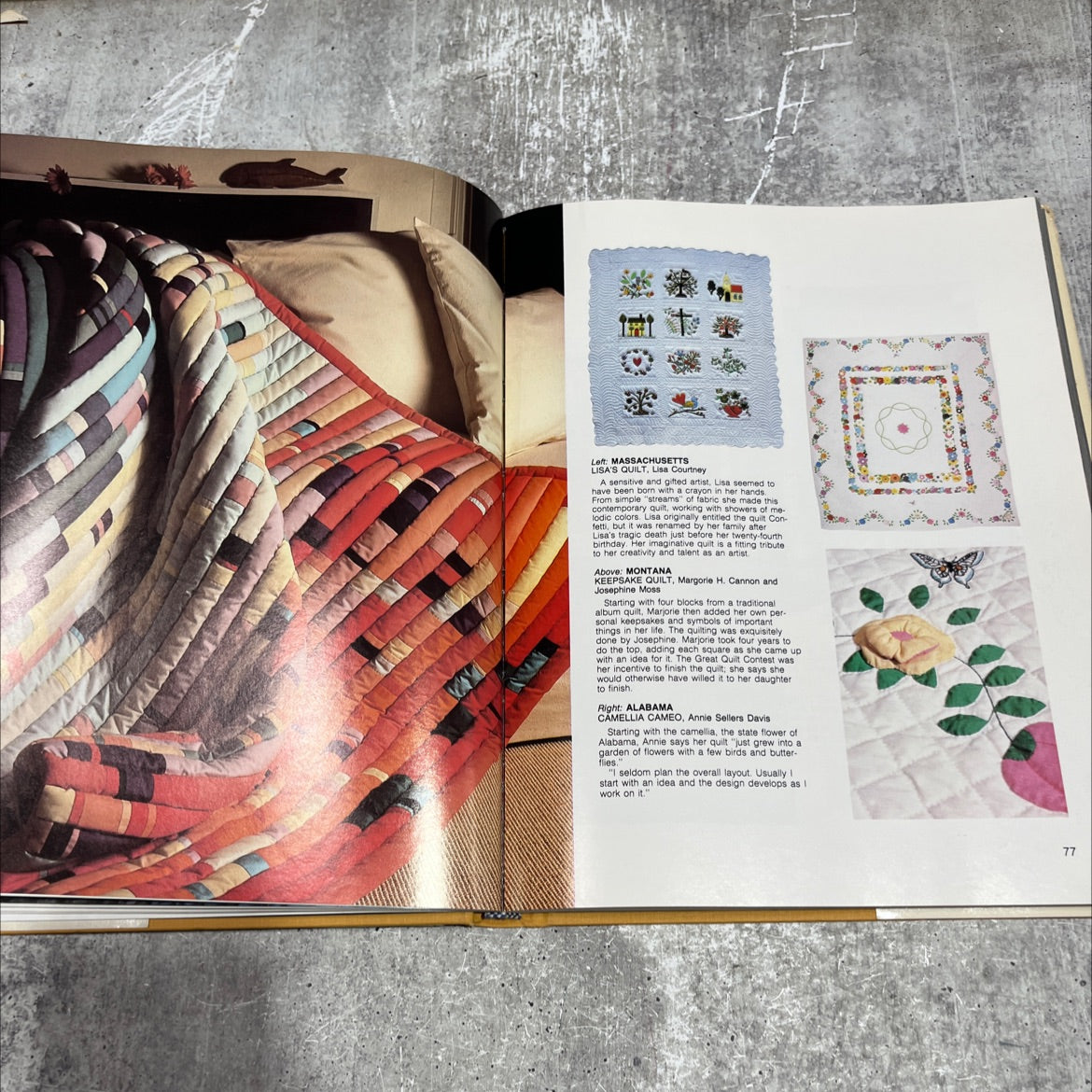erica wilson's quilts of america book, by erica wilson, 1979 Hardcover image 4