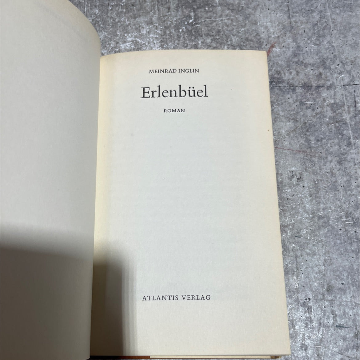 erlenbüel book, by meinrad inglin, 1965 Hardcover image 2